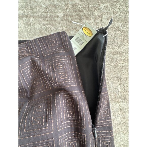 NWT Talbots Petites Women's Stretch Pants Geometric Textured Print - Size 8 - Picture 8 of 8